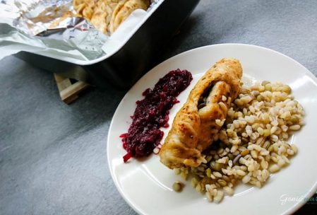 dietetyczny devolay z pieczarkami