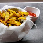 Pieczone domowe frytki